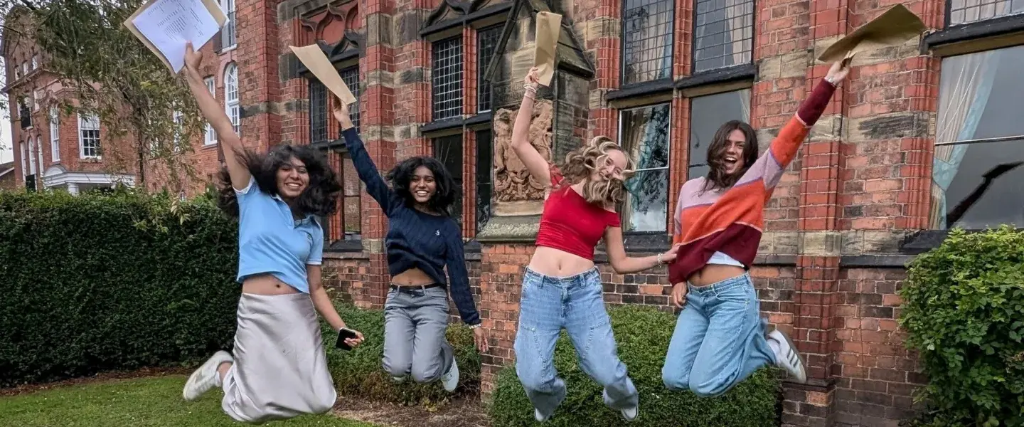 Girls happy with their results